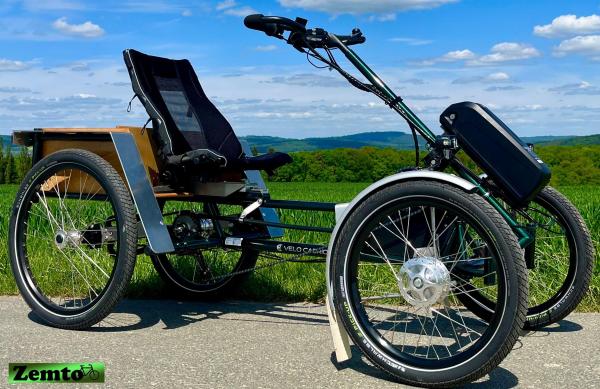 NEU:  Elektro Vier Rad Zemto-Velo-Cabrio, möglich mit Dach und Regenschutz